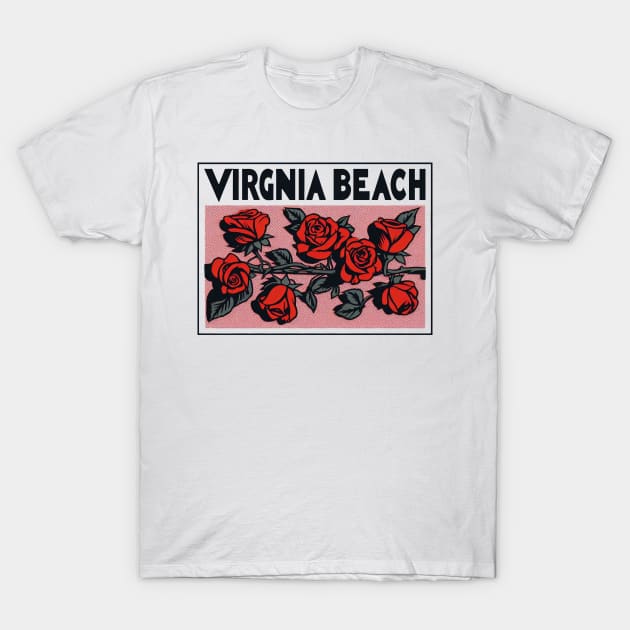 Virginia Beach Roses T-Shirt by Americansports